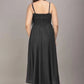 Black Solid Flared Maxi Dress For Women - Full Length Party Wear Gown